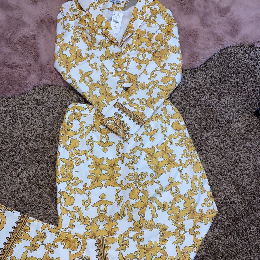 FashionNova Catania Printed Set - Multi/White